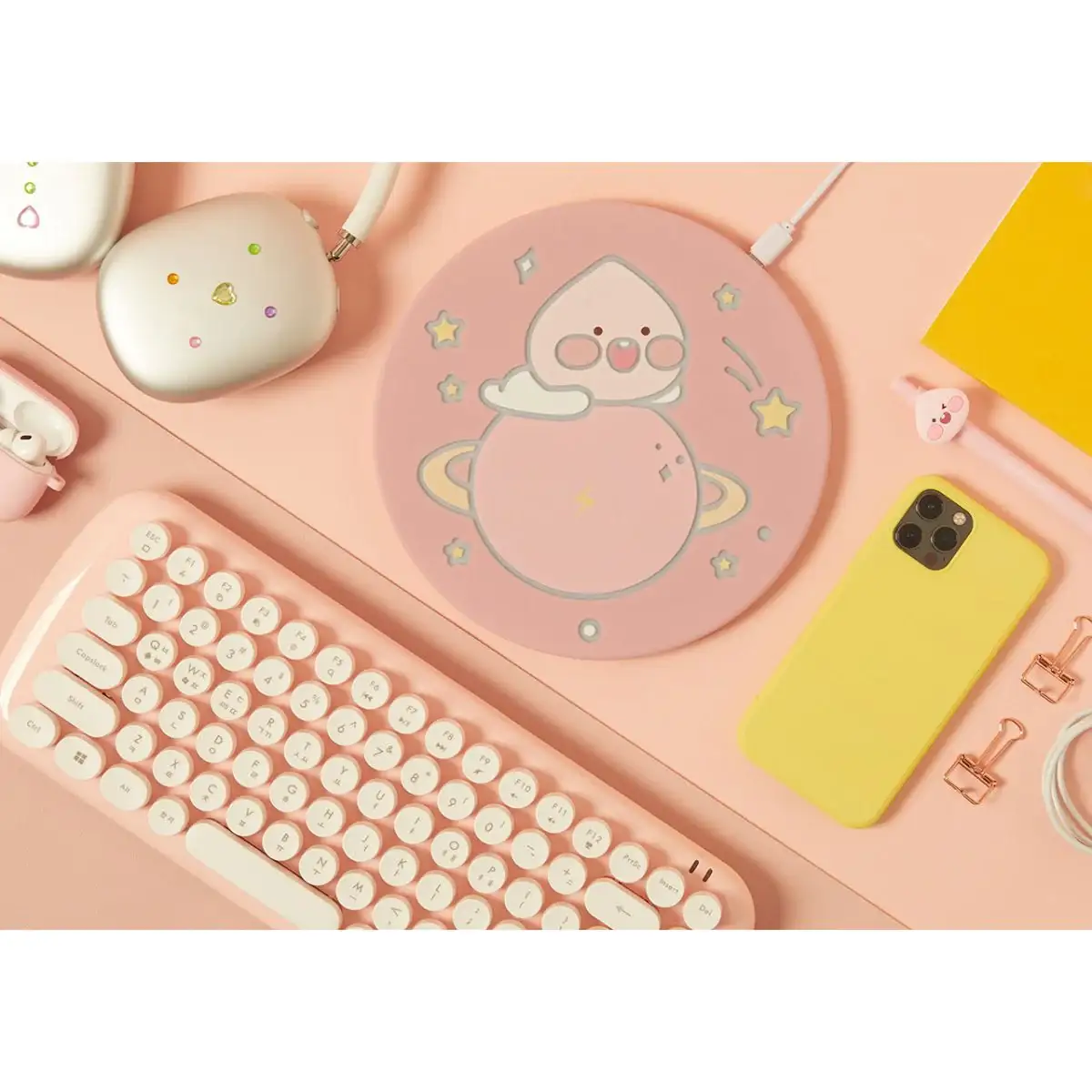 Kakao Friends - Life Peach Princess Little Apeach Wireless Charger - Image 2