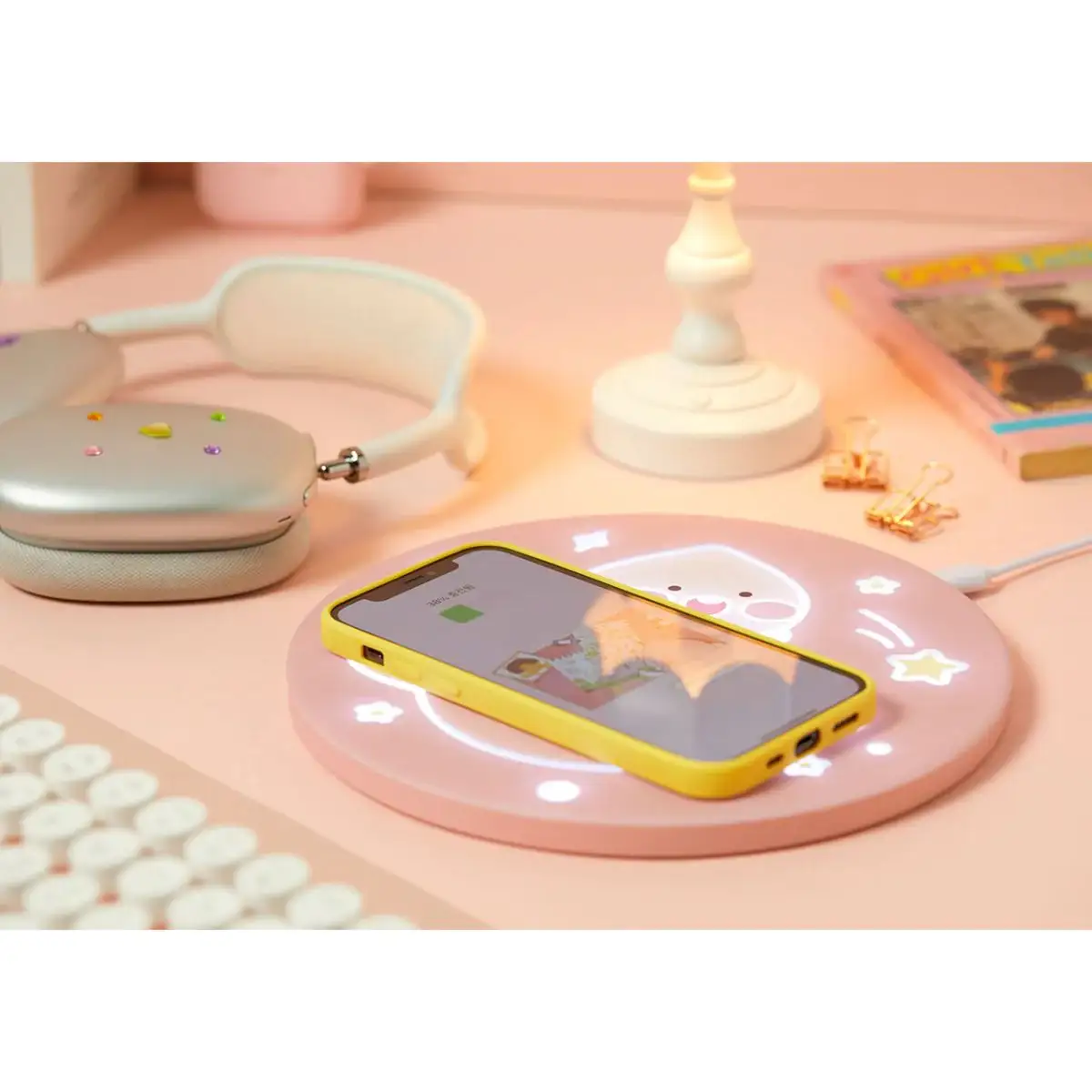 Kakao Friends - Life Peach Princess Little Apeach Wireless Charger - Image 5