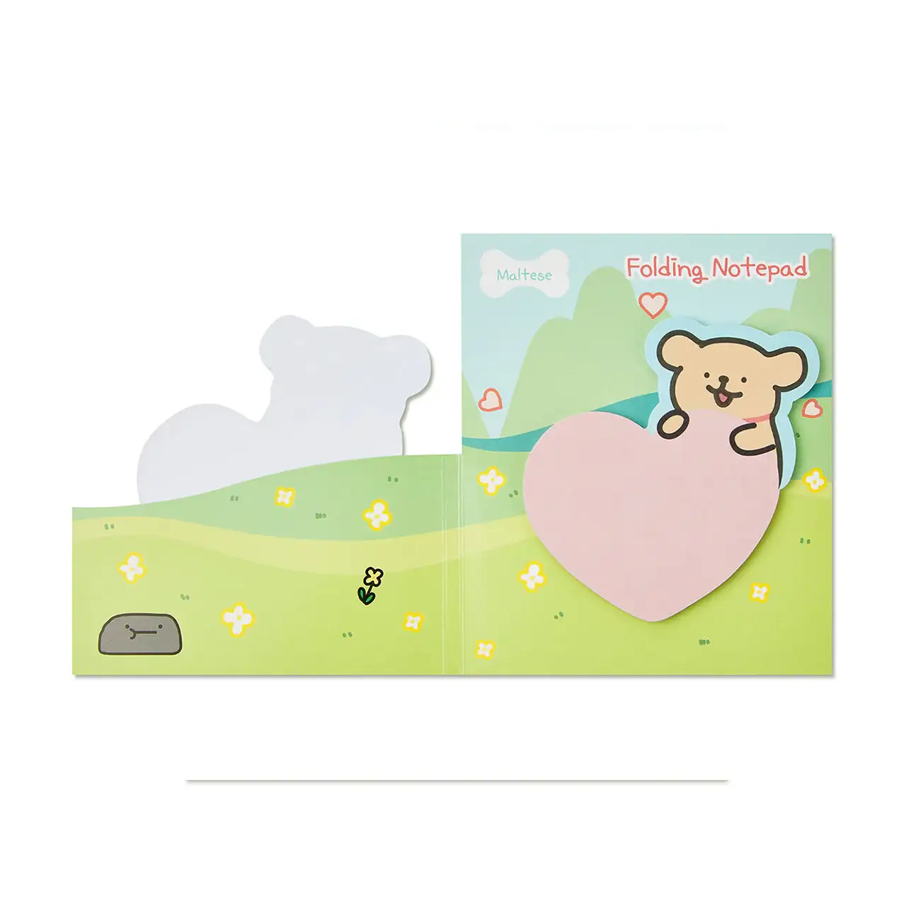 Kakao Friends - Maltese Folding Heart Memopad - Image 2