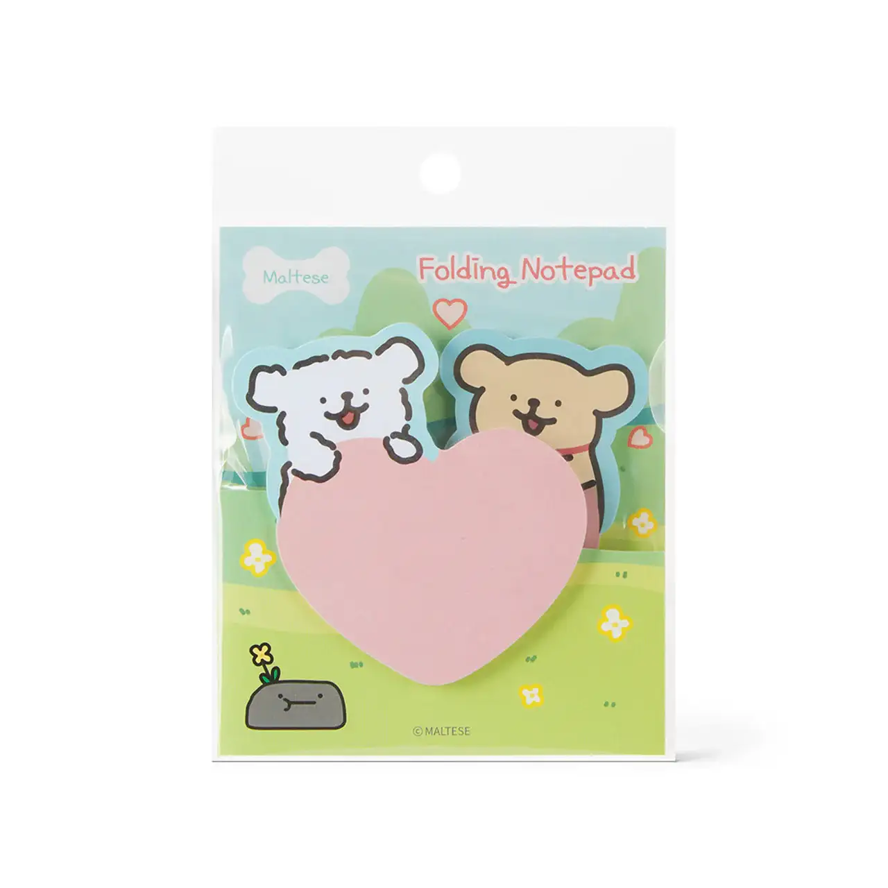 Kakao Friends - Maltese Folding Heart Memopad - Image 3