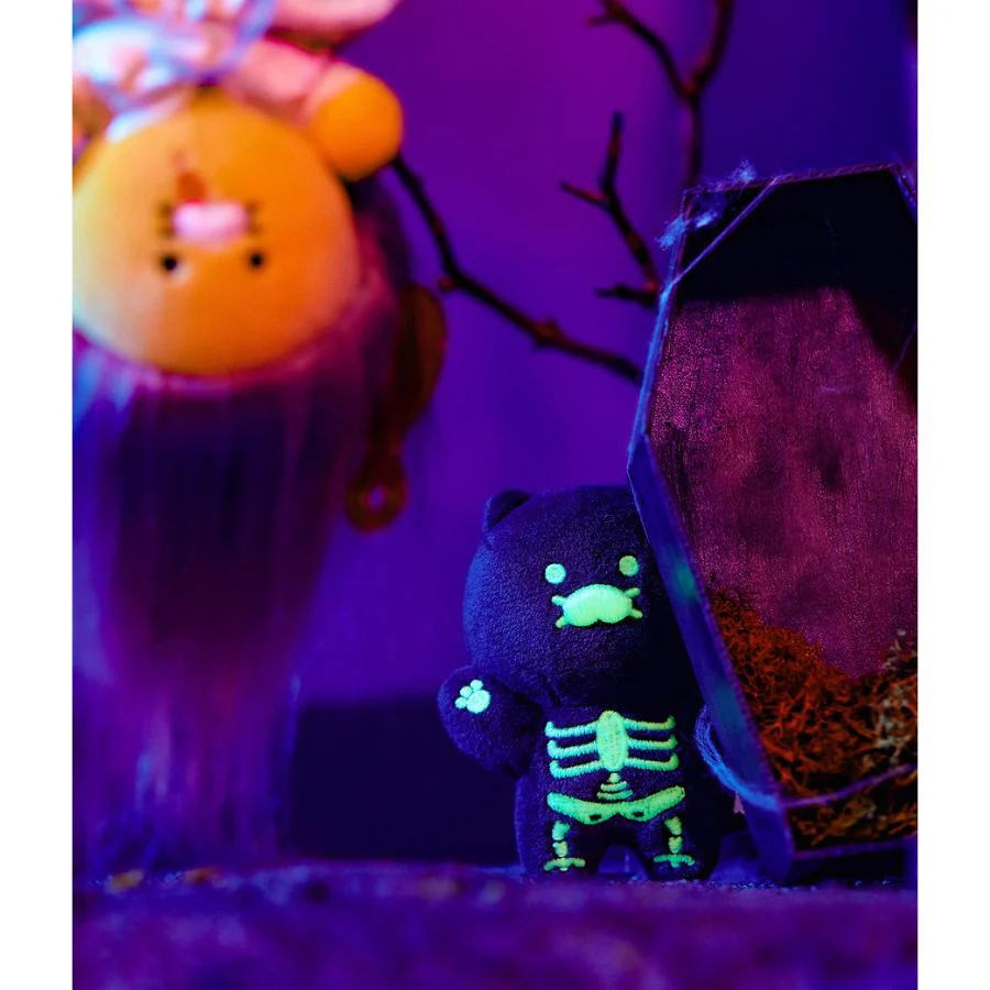 Kakao Friends - Nyangnyang Special Glow-in-the-Dark Skull Doll Keyring (Choonsik) - Image 6