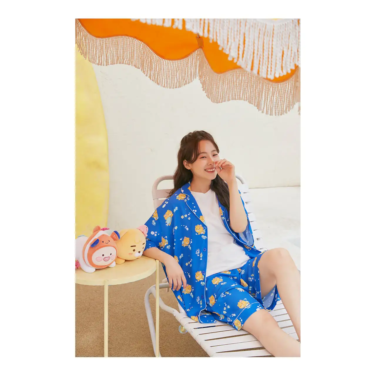 Kakao Friends - Ocean Vibe Blue Pajamas (Men) - Image 5