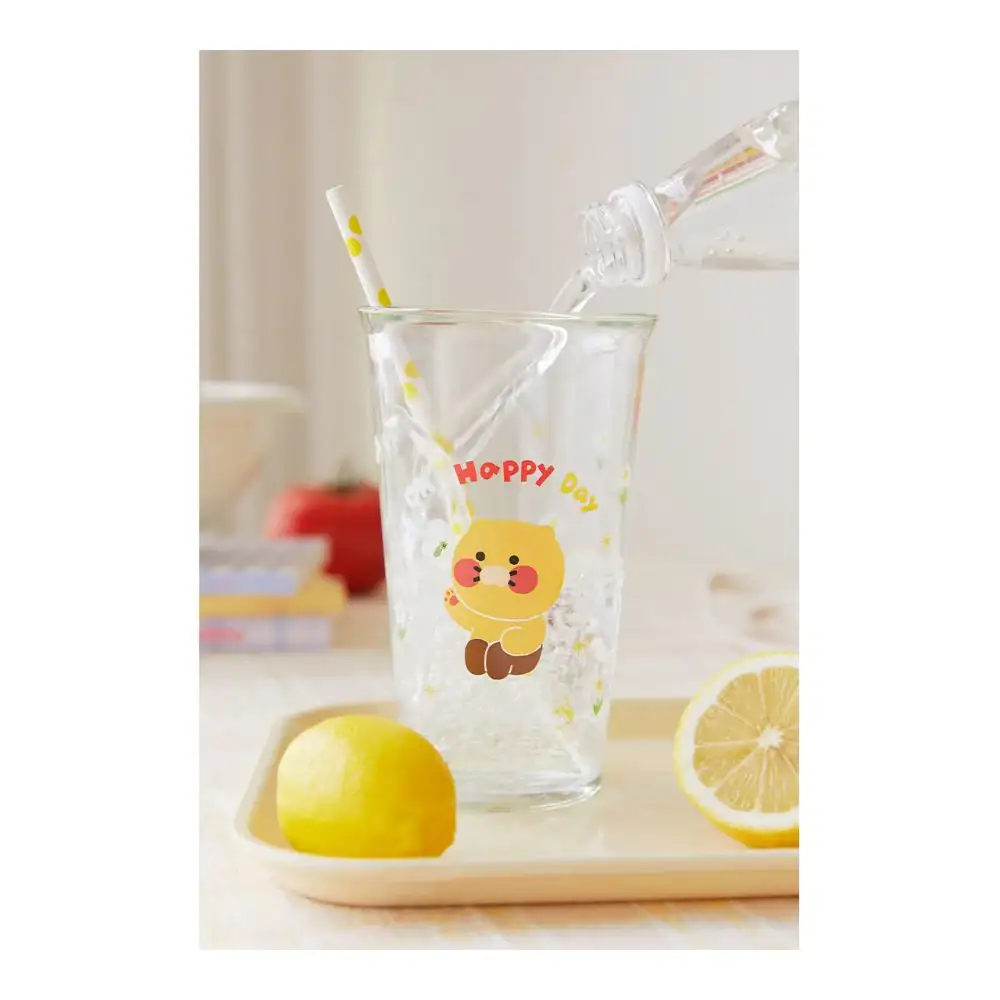 Kakao Friends - Oh Happy Day Choonsik Glass Cup Set - Image 2