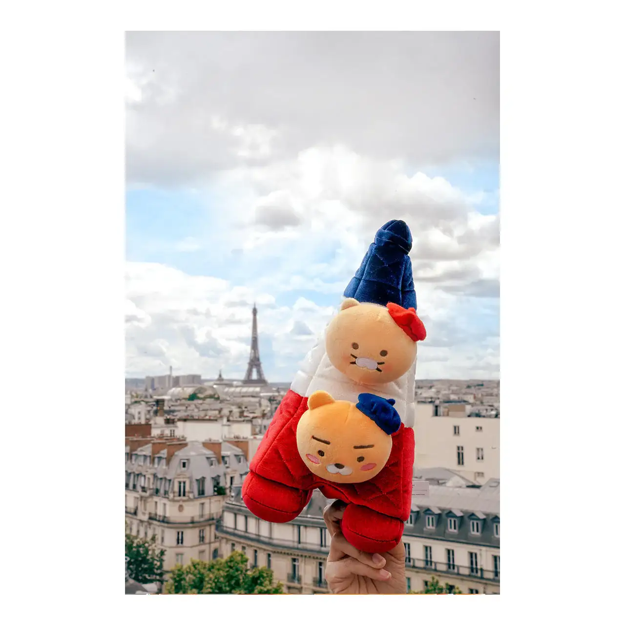 Kakao Friends - Paris Edition Eiffel Tower Plush Doll Set - Image 7