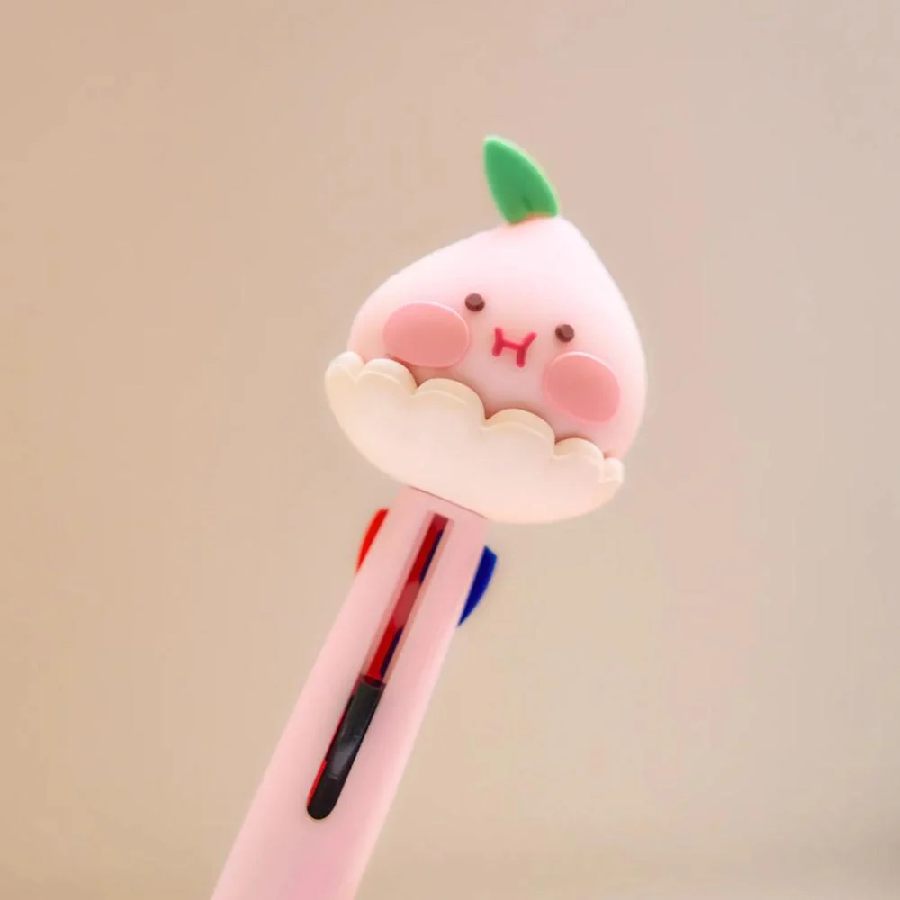 Kakao Friends - Peach Fresh 3-Color Ballpoint Pen (Little Apeach) - Image 3