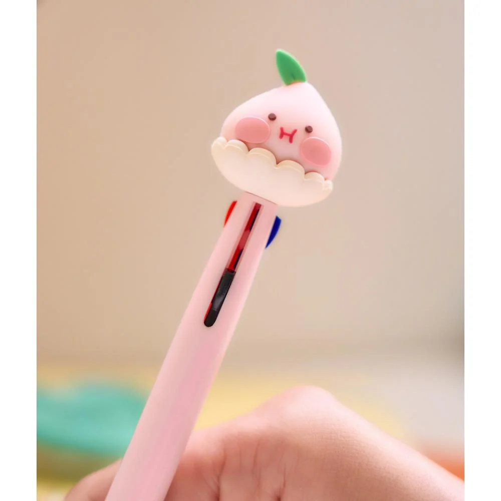 Kakao Friends - Peach Fresh 3-Color Ballpoint Pen (Little Apeach) - Image 4