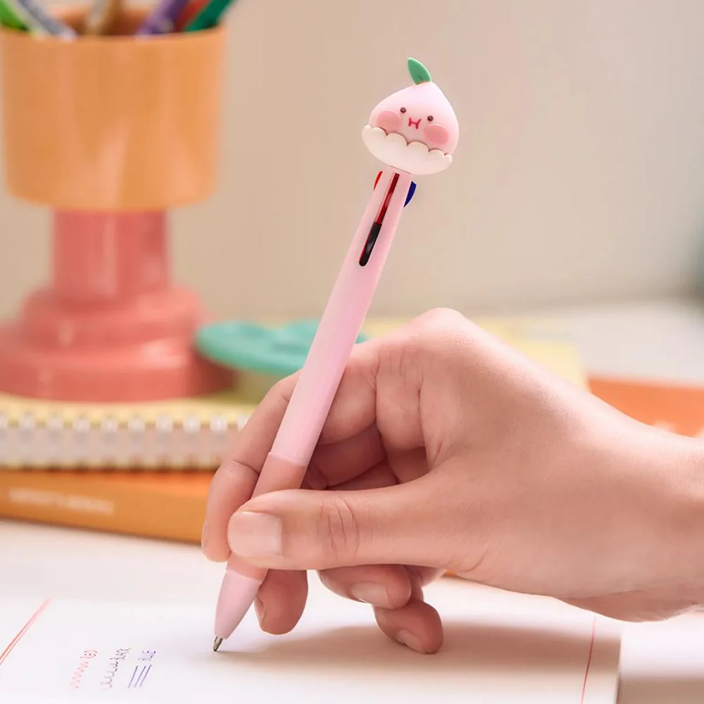 Kakao Friends - Peach Fresh 3-Color Ballpoint Pen (Little Apeach) - Image 6