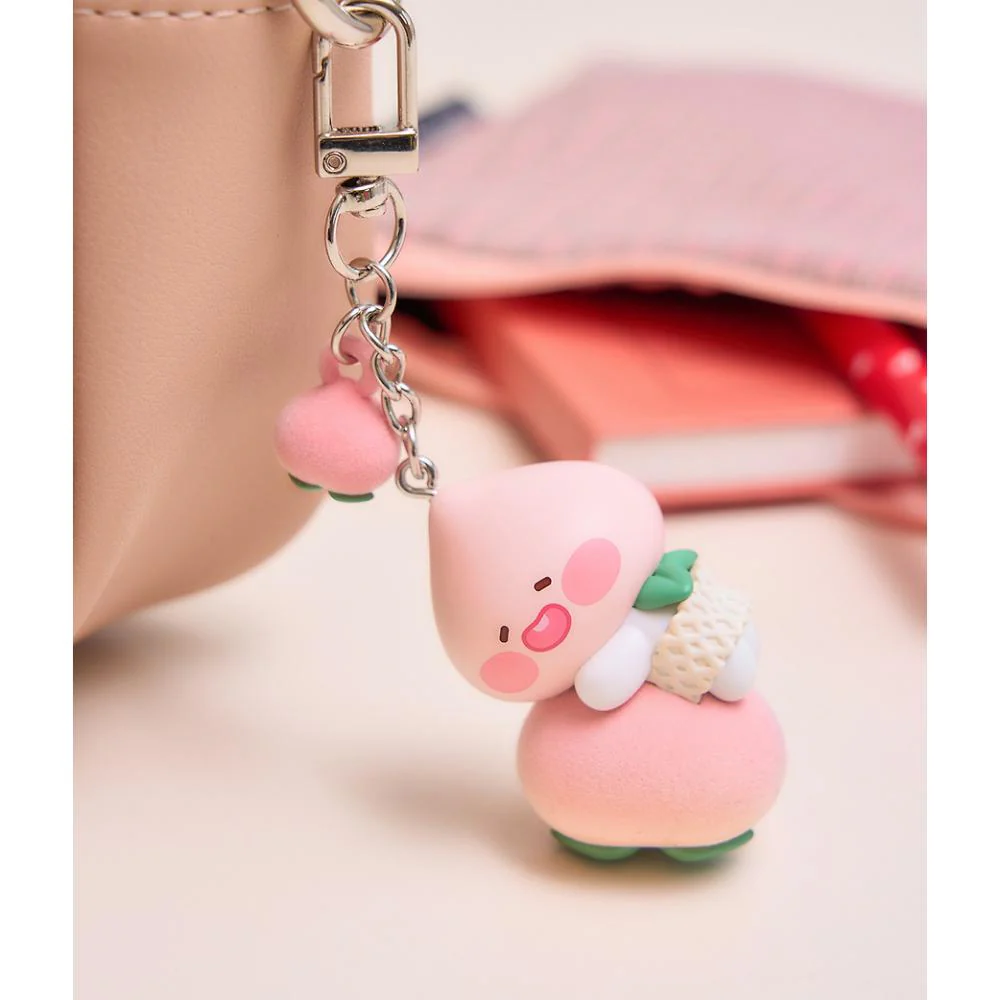 Kakao Friends - Peach Fresh Figure Keyring (Little Apeach) - Image 3