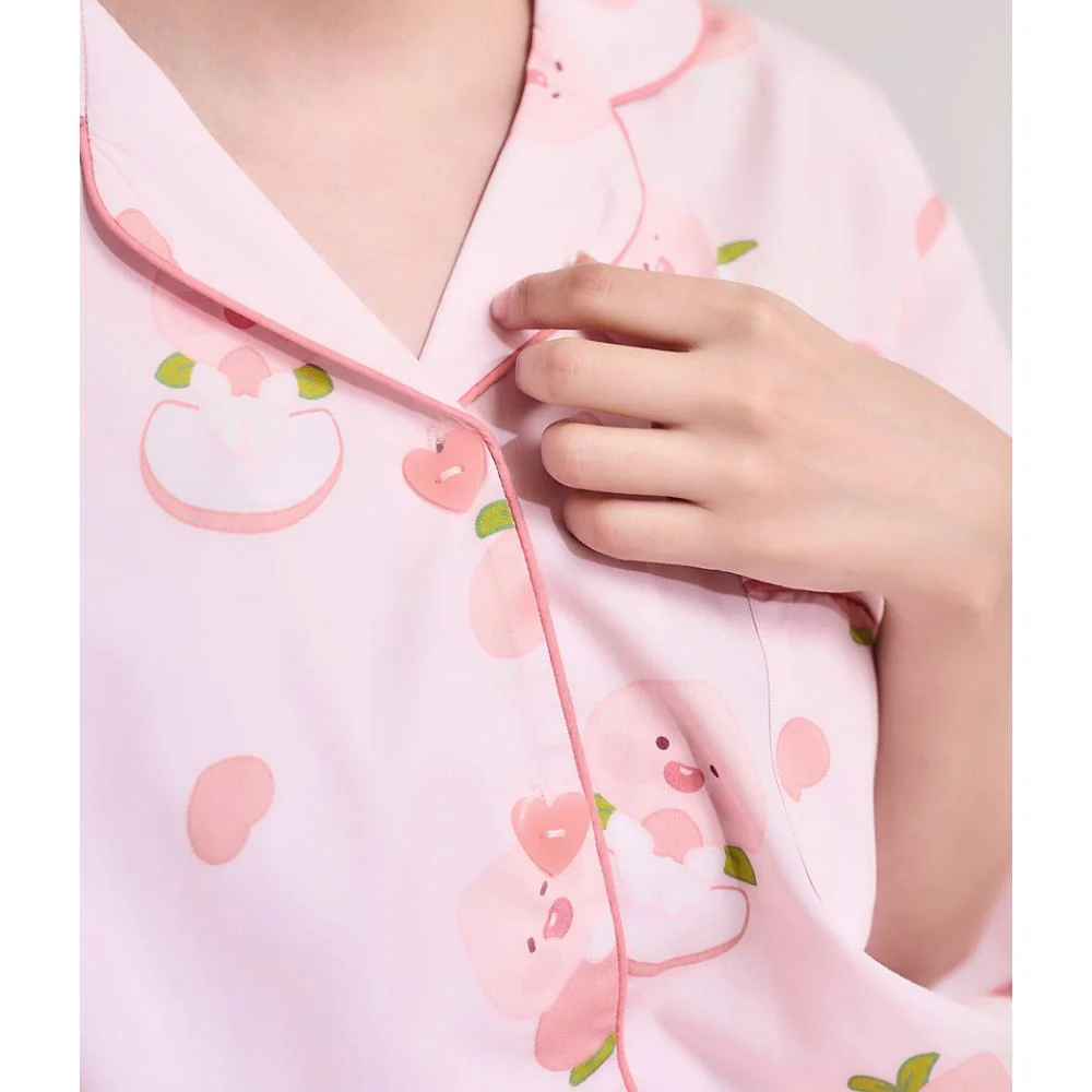 Kakao Friends - Peach Fresh Lovely Women's Pajamas (Little Apeach) - Image 6