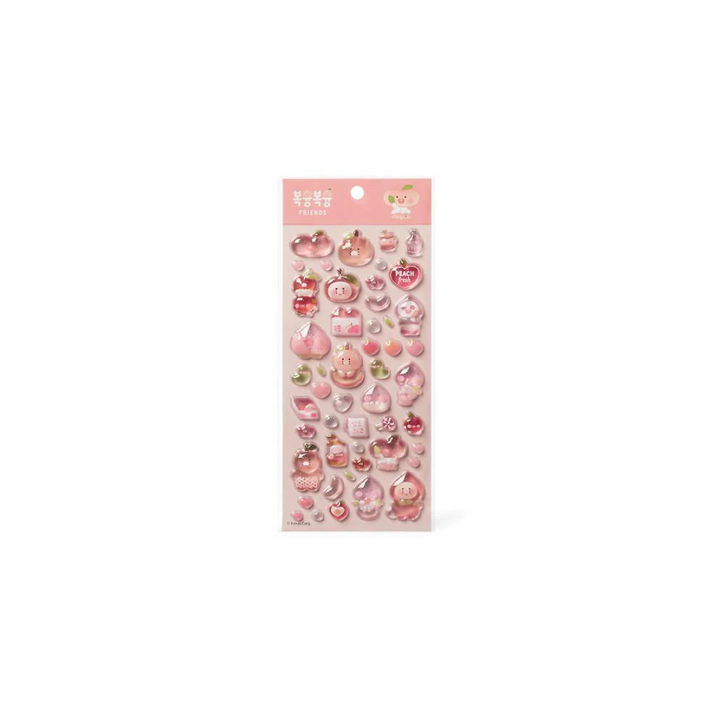 Kakao Friends - Peach Fresh Water Drop Sticker (Friends) - Image 9