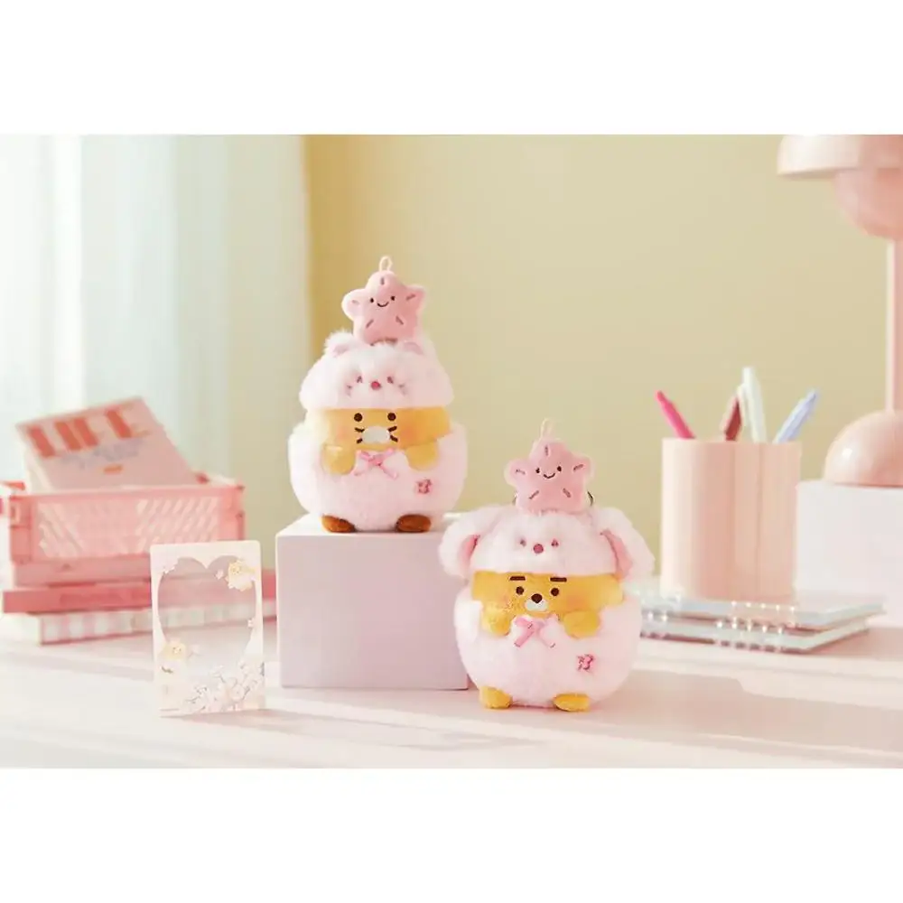 Kakao Friends - Pink Blossom Doll Keyring & Photo Card Set - Image 2