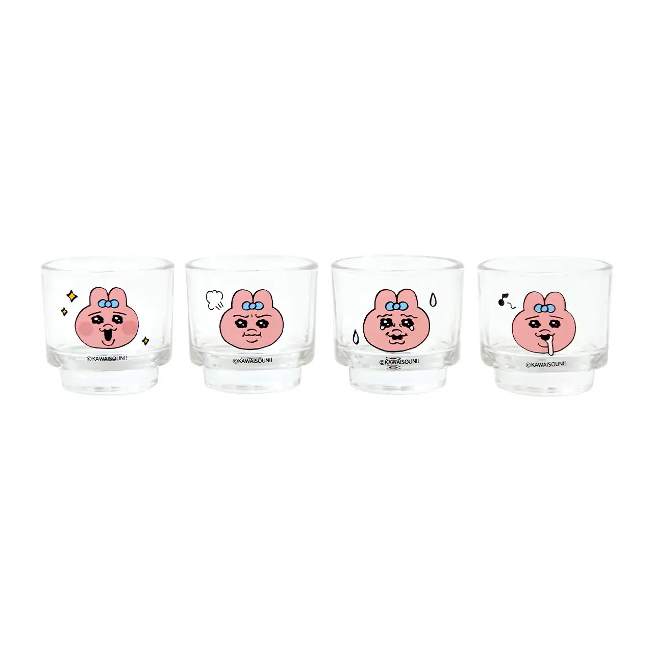 Kakao Friends - Punkyu Rabbit Joy Soju Glass Cup Set - Image 4