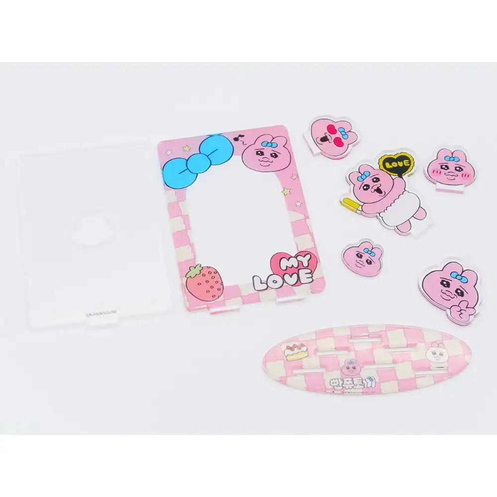 Kakao Friends - Punkyu Rabbit Pink My Love Photocard Acrylic Stand - Image 4