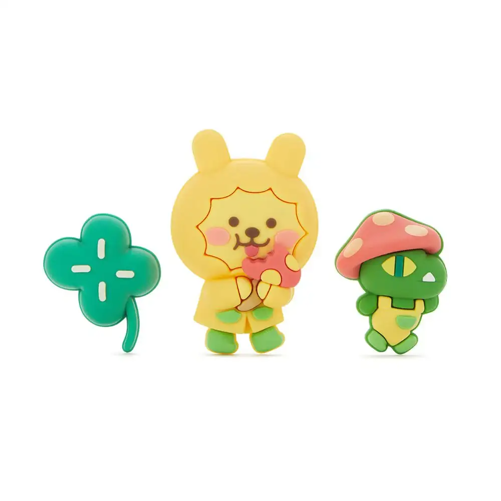 Kakao Friends - Rainy Garden Silicon Charm Set - Image 3