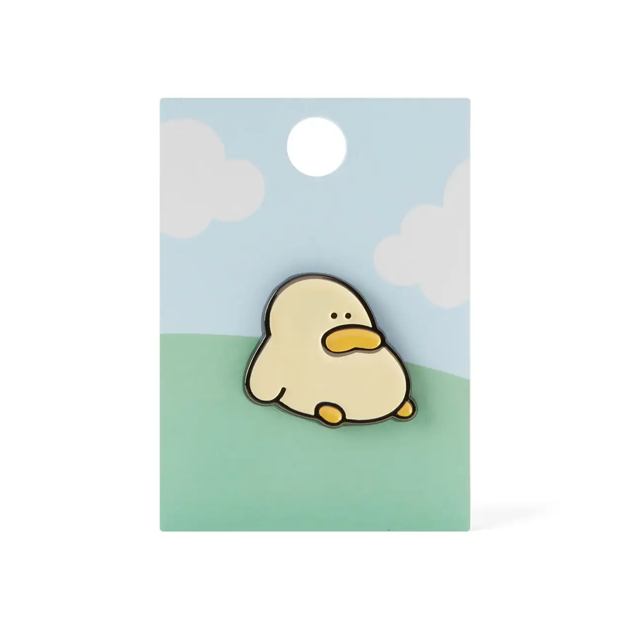 Kakao Friends - Resting Kim Baduck Metal Pin Badge - Image 3