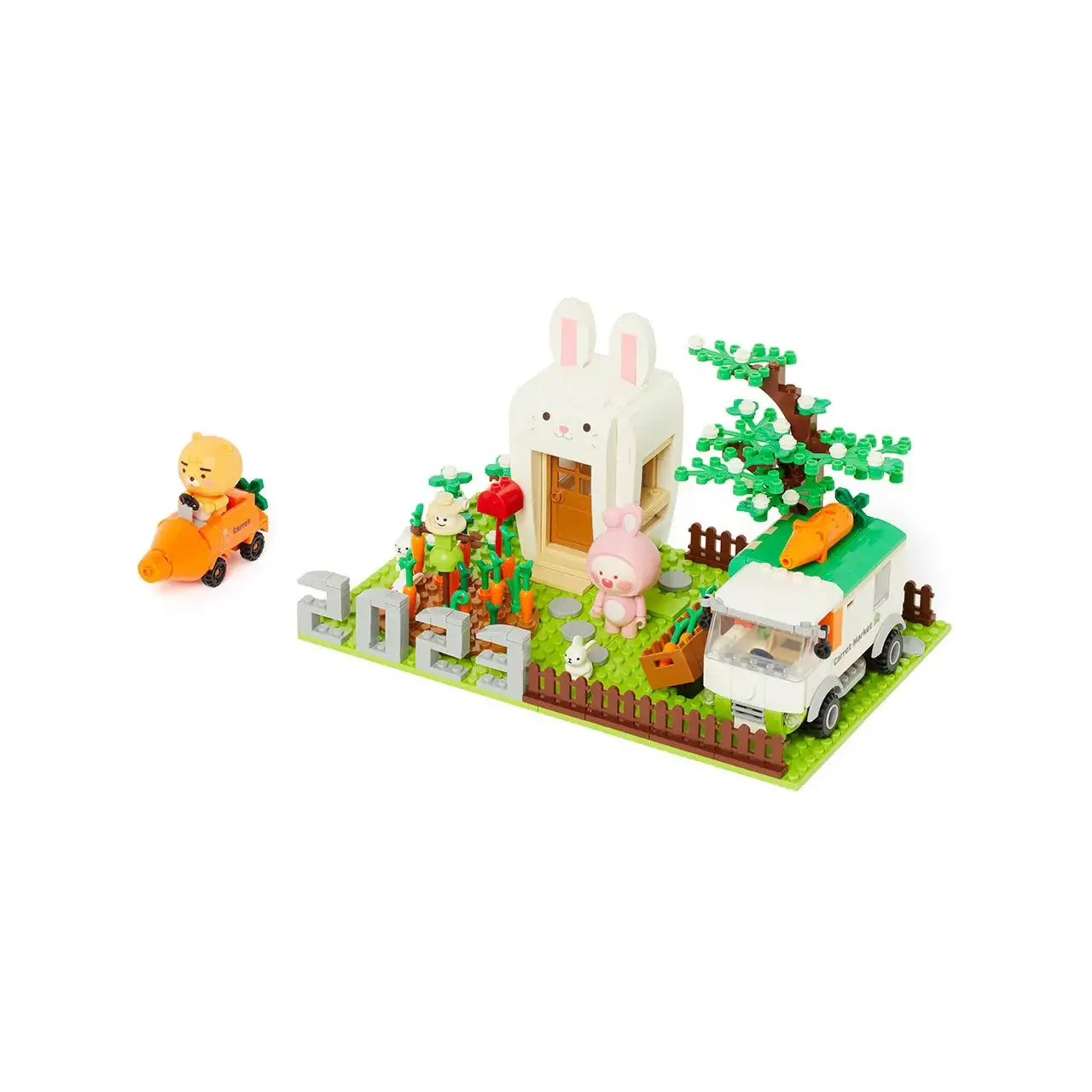 Kakao Friends - Ryan & Apeach Carrot Farm Brick Figure - Image 11