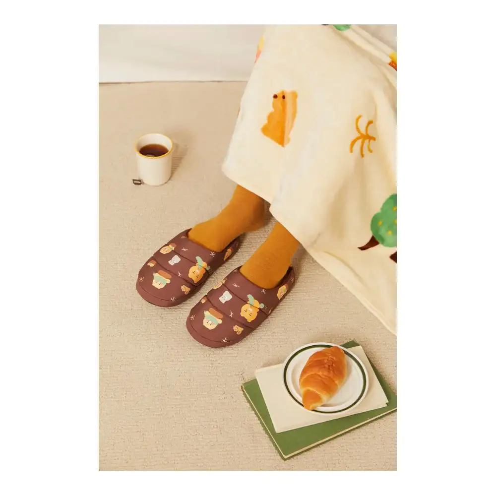 Kakao Friends - Ryan & Choonsik Cabin in the Forest Padded Slippers - Image 2