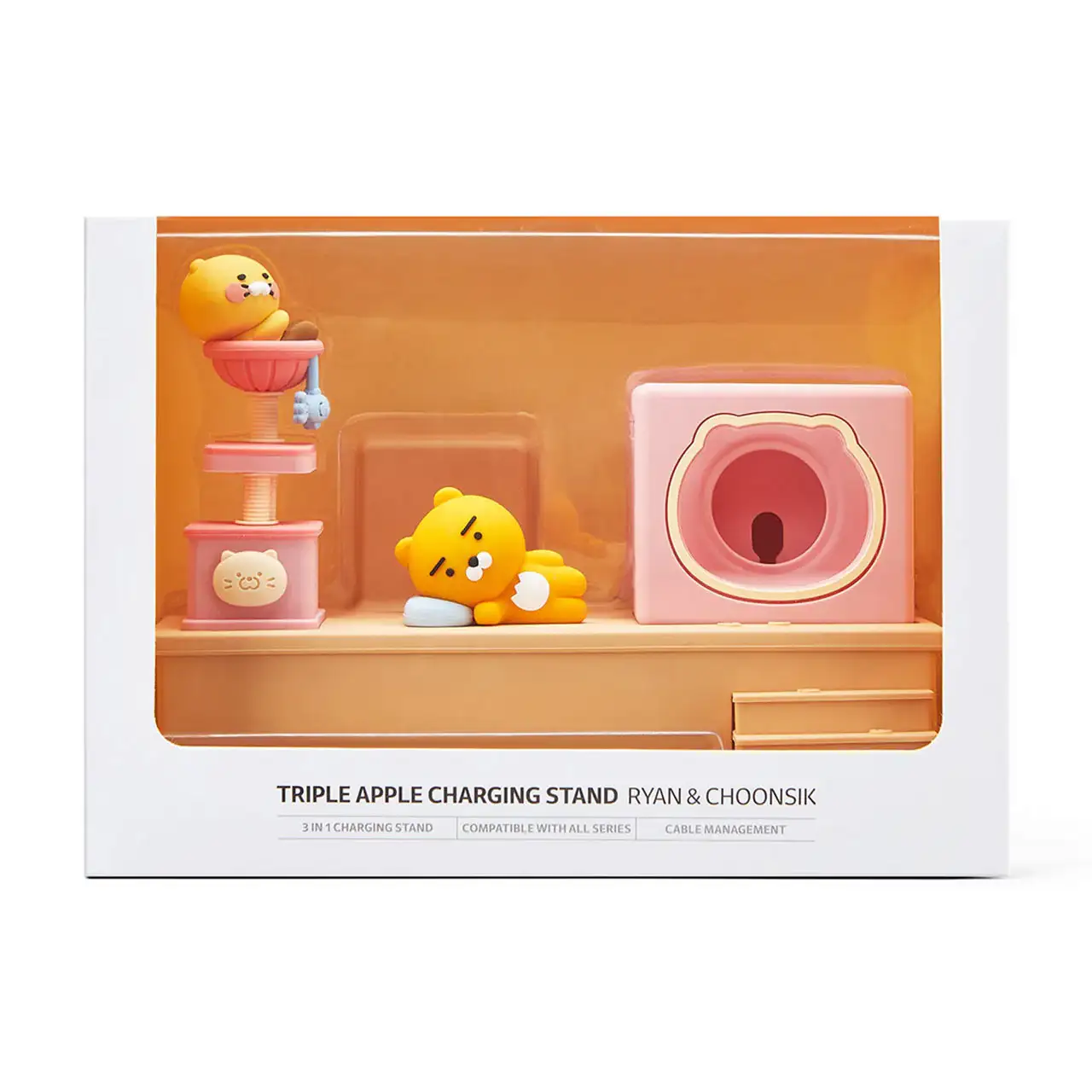 Kakao Friends - Ryan & Choonsik Triple Apple Charging Stand - Image 10