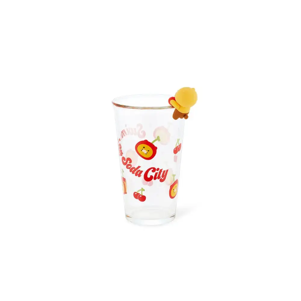 Kakao Friends - Swimming Soda City Cherry Figure Glass Cup - Image 13