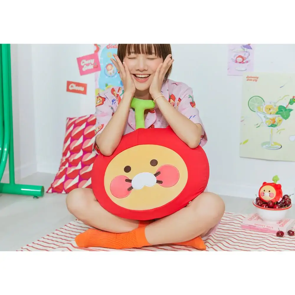 Kakao Friends - Swimming Soda City Choonsik Tomato Cushion - Image 2