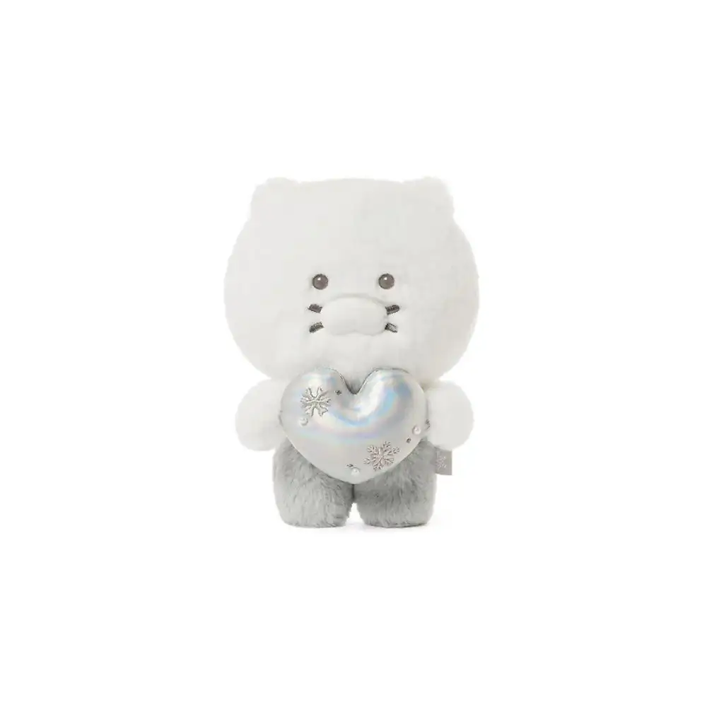 Kakao Friends - White Silver Snowflake Heart Plush Doll - Image 12
