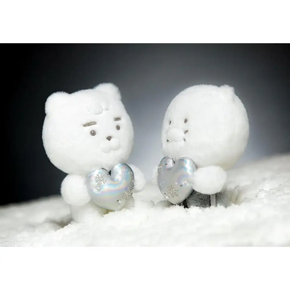 Kakao Friends - White Silver Snowflake Heart Plush Doll - Image 2