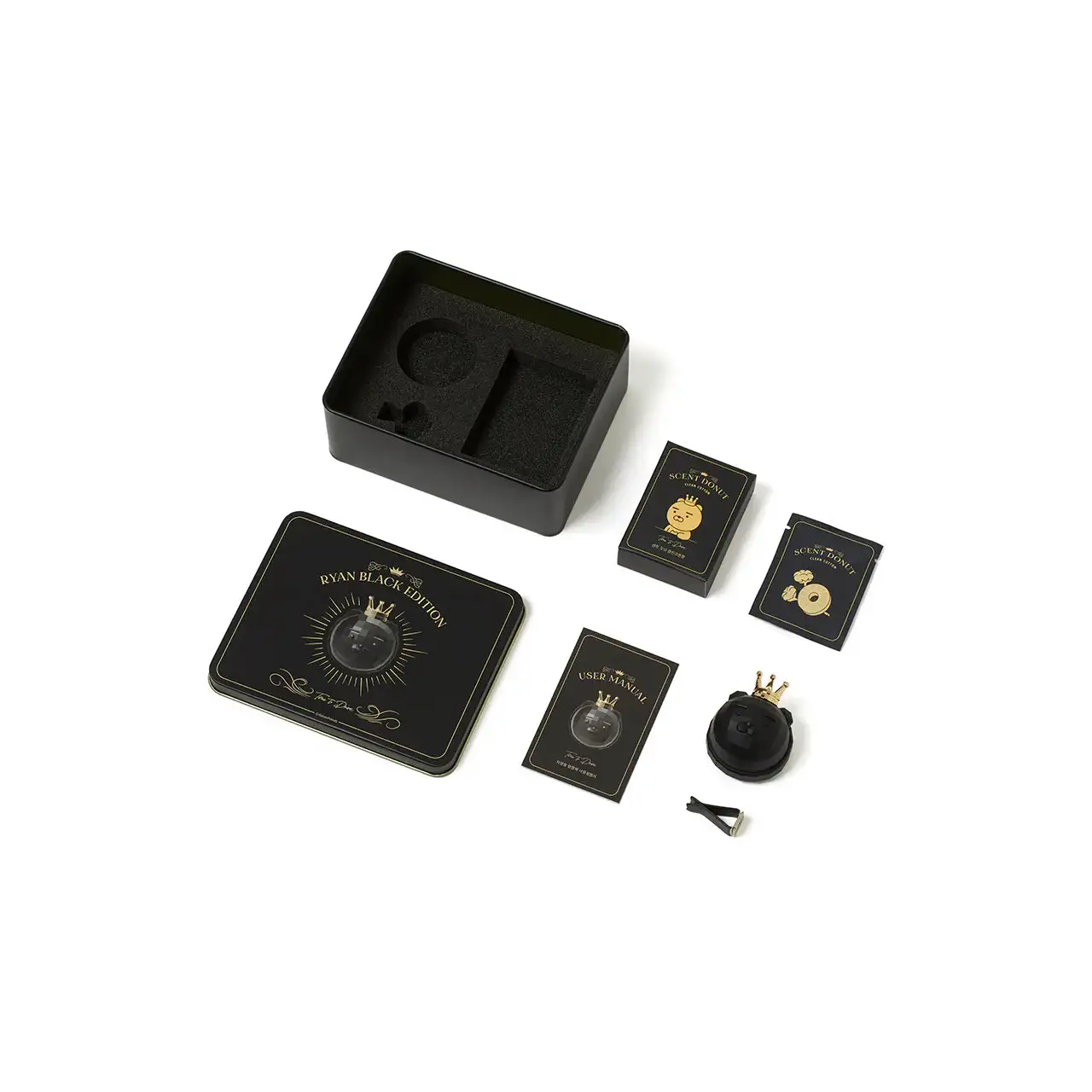 Kakao Friends x DE:Project - Ryan Black Edition Car Air Freshener Set - Image 5