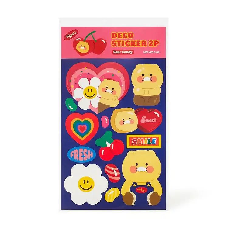 Kakao Friends x Wiggle Wiggle - Choonsik Deco Sticker Set - Image 7