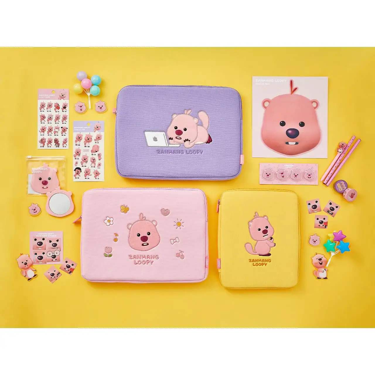 Kakao Friends x Zanmang Loopy - 11" Laptop Pouch - Image 8