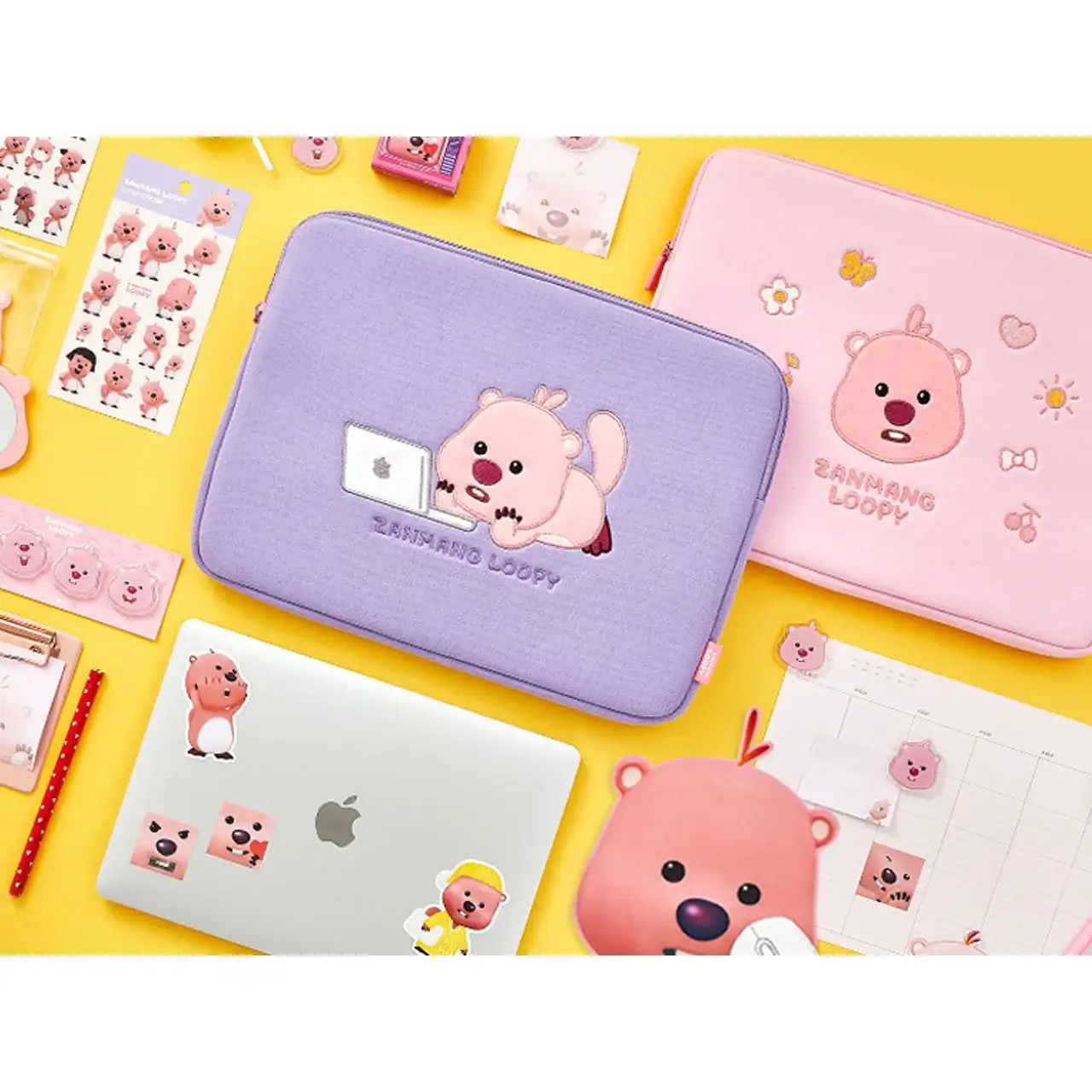 Kakao Friends x Zanmang Loopy - 13" Laptop Pouch - Image 6