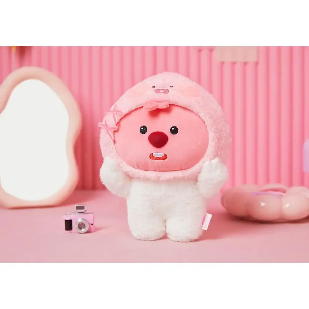 Kakao Friends x Zanmang Loopy - Apeach Medium Plush Doll - Image 3