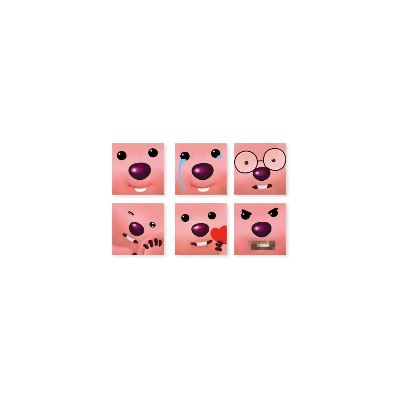 Kakao Friends x Zanmang Loopy - Deco Face Sticker - Image 4