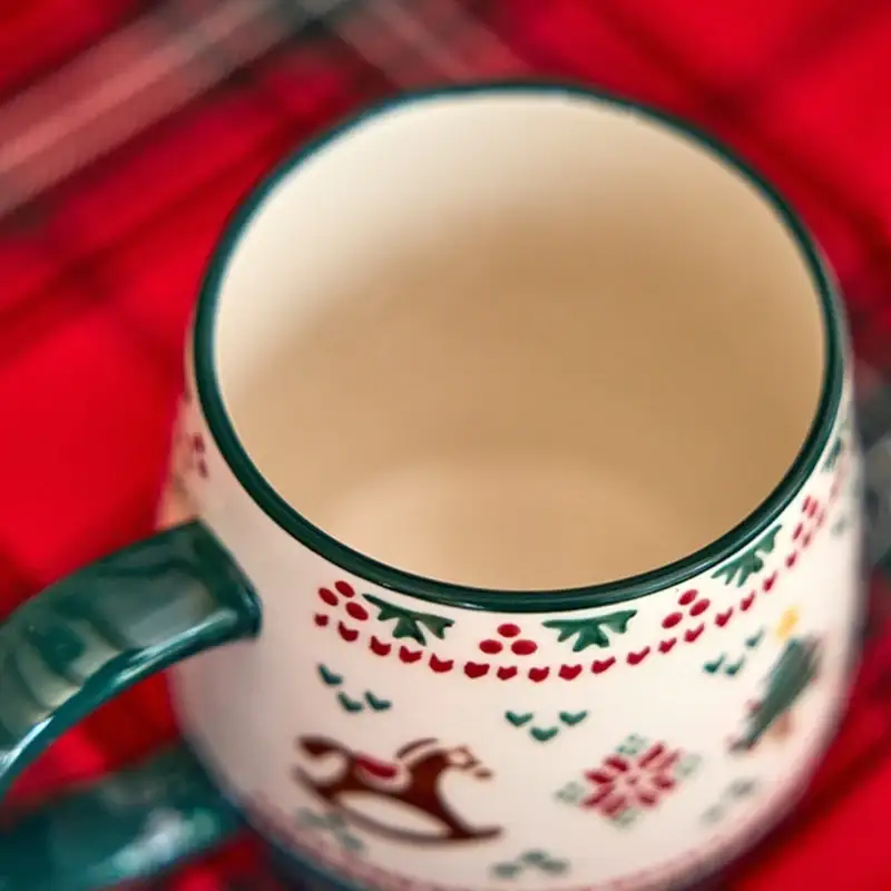 Korean Christmas Village - Large Mug - Image 5