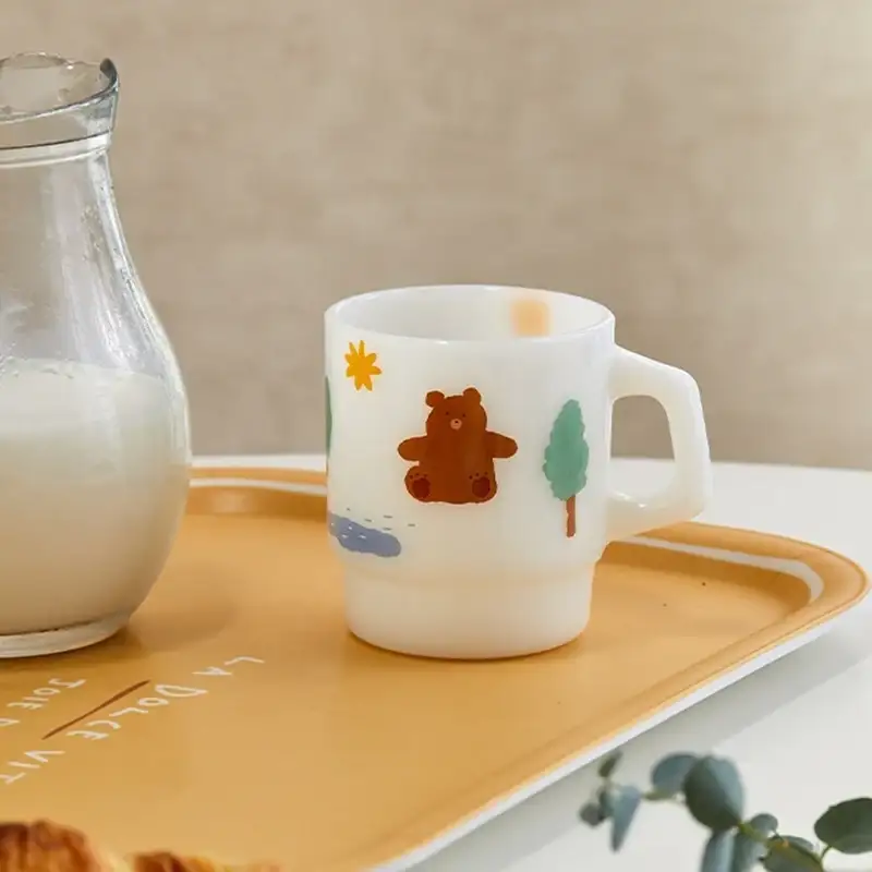 Korean Little Buddy - Milk Glass Mug - Image 9