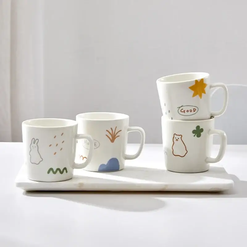 Korean Little Buddy Pom Pom - Mug 4P Set - Image 2