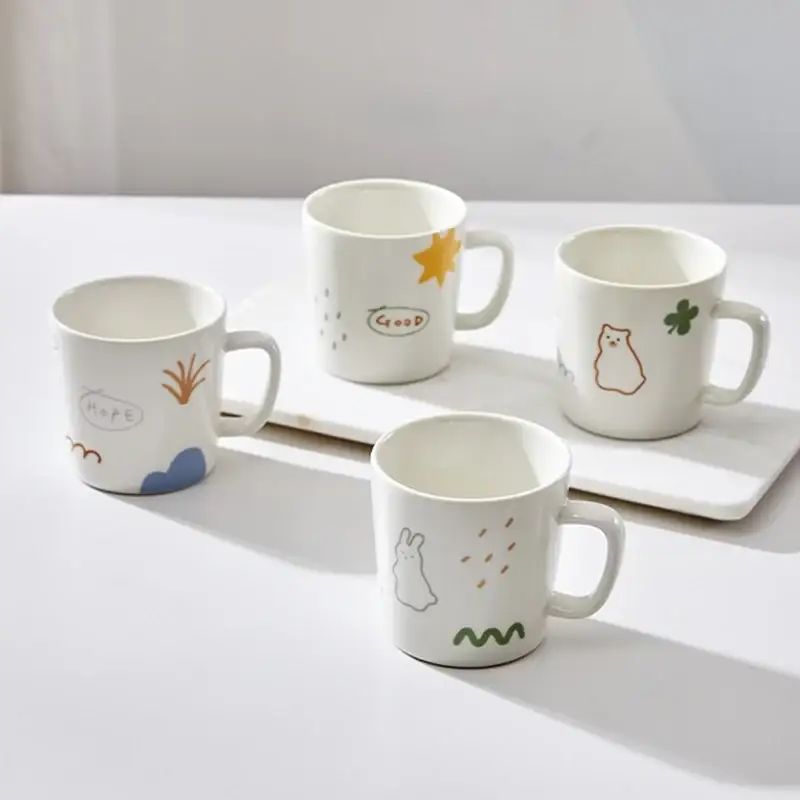 Korean Little Buddy Pom Pom - Mug 4P Set - Image 3