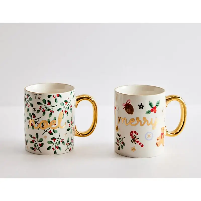 Korean Winter Story - Gold Rim Mug 2P Set - Image 4