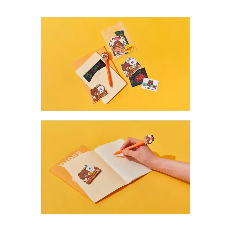 Line Friends - Brown City Edition Hong Kong Gel Pen - Image 5