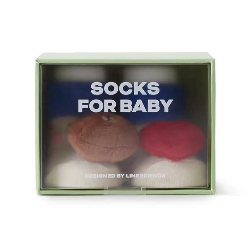 Line Friends - Brown Infant Doll Socks - Image 8