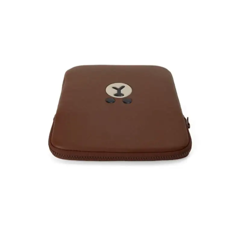 Line Friends - Brown Leather-like Tablet and Laptop Pouch - Image 10