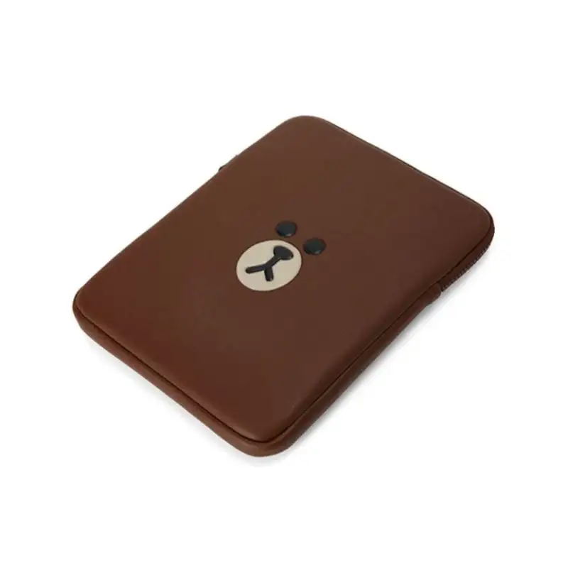 Line Friends - Brown Leather-like Tablet and Laptop Pouch - Image 11