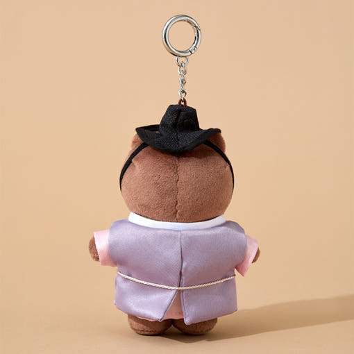 Line Friends - Brown Seoul Edition Hanbok Costume Doll Keychain - Image 5