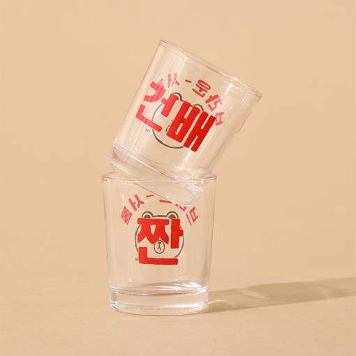 Line Friends - Brown Seoul Edition Soju Glass Set (2 pieces) - Image 6