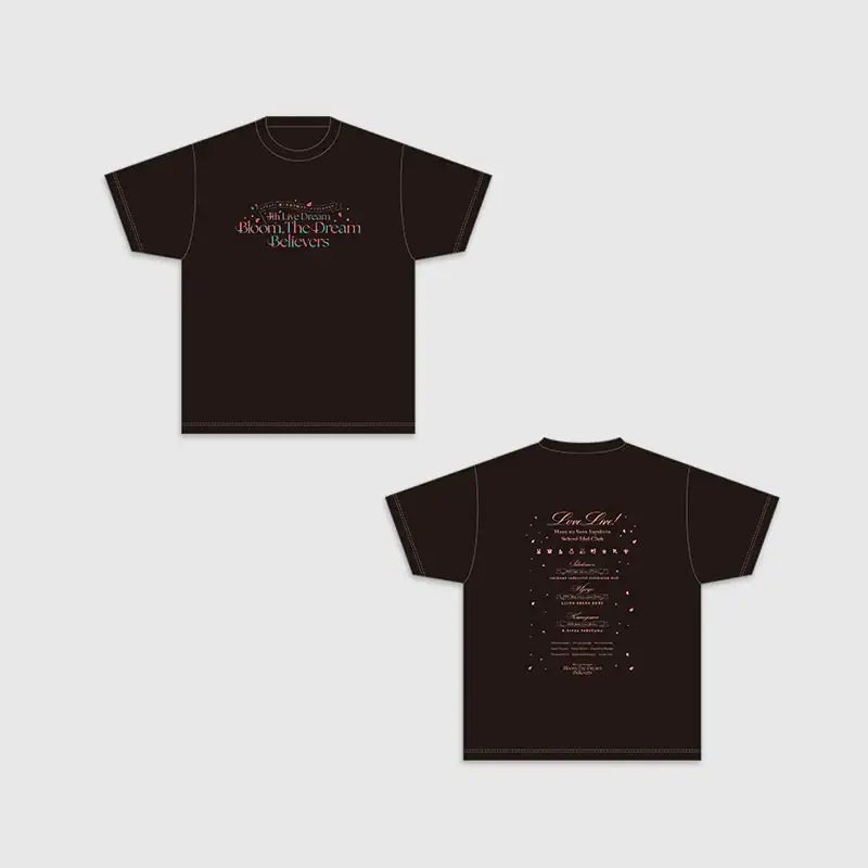 Love Live! HasunoSora Girls' High School Idol Club x ANIPLUS - 4th Live Dream ~Bloom, The Dream Believers T-Shirt - Image 3