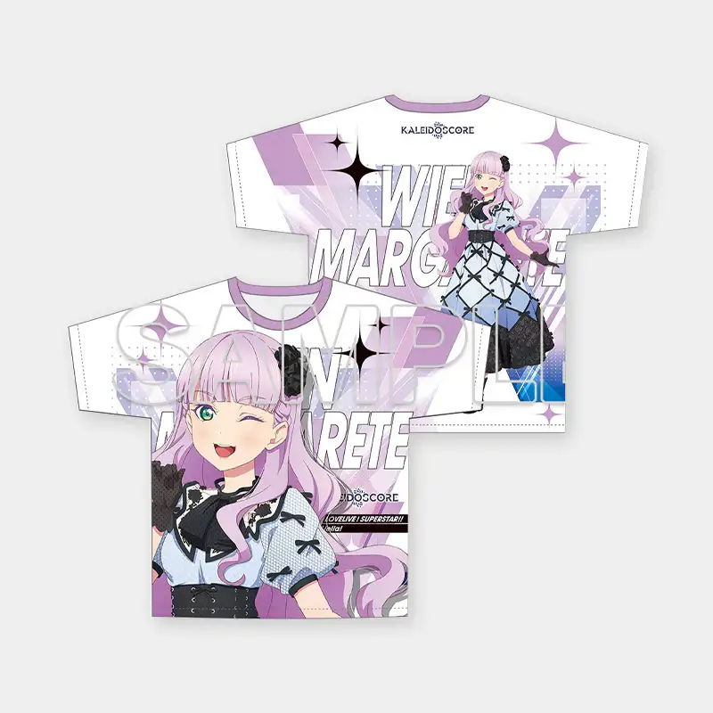 Love Live! Superstar!! x ANIPLUS - Full Graphic T-shirt Ver. Music-Talk-Teamwork!! - Image 2