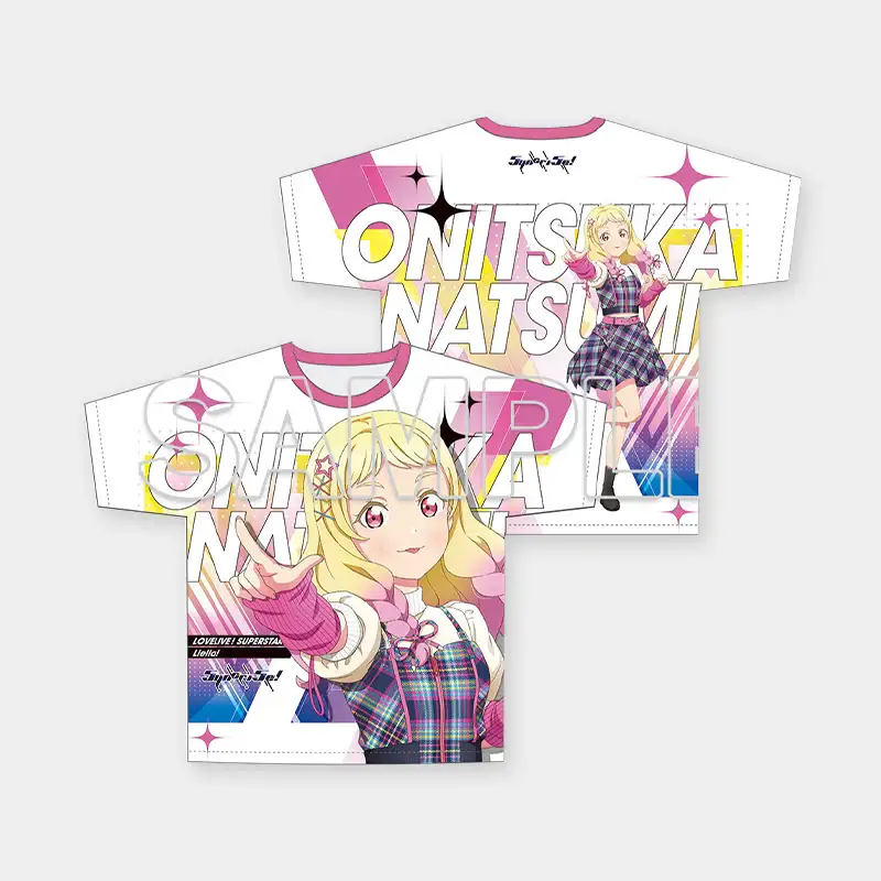 Love Live! Superstar!! x ANIPLUS - Full Graphic T-shirt Ver. Music-Talk-Teamwork!! - Image 3