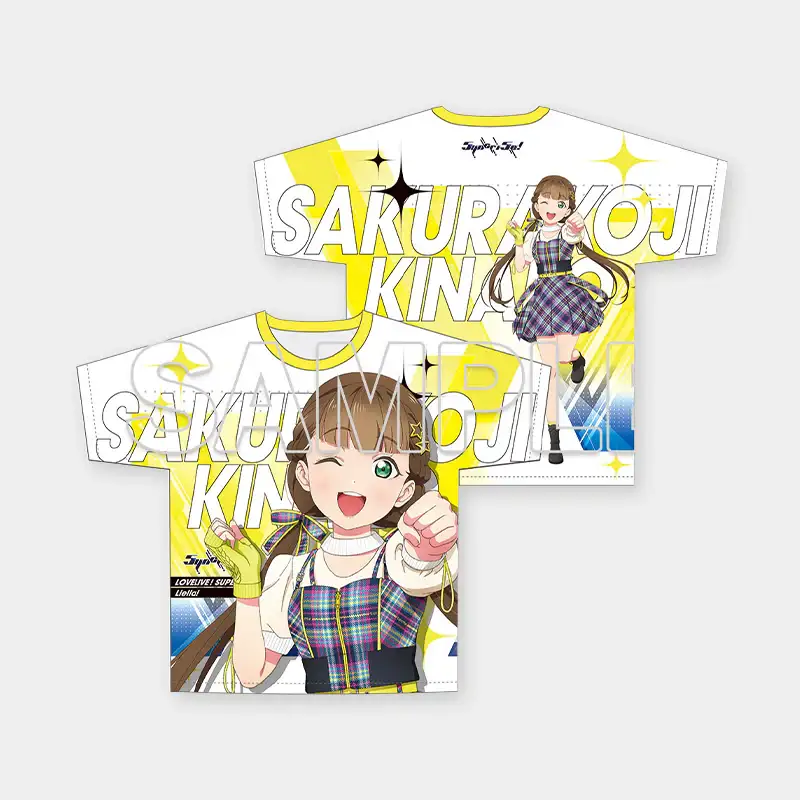 Love Live! Superstar!! x ANIPLUS - Full Graphic T-shirt Ver. Music-Talk-Teamwork!! - Image 6