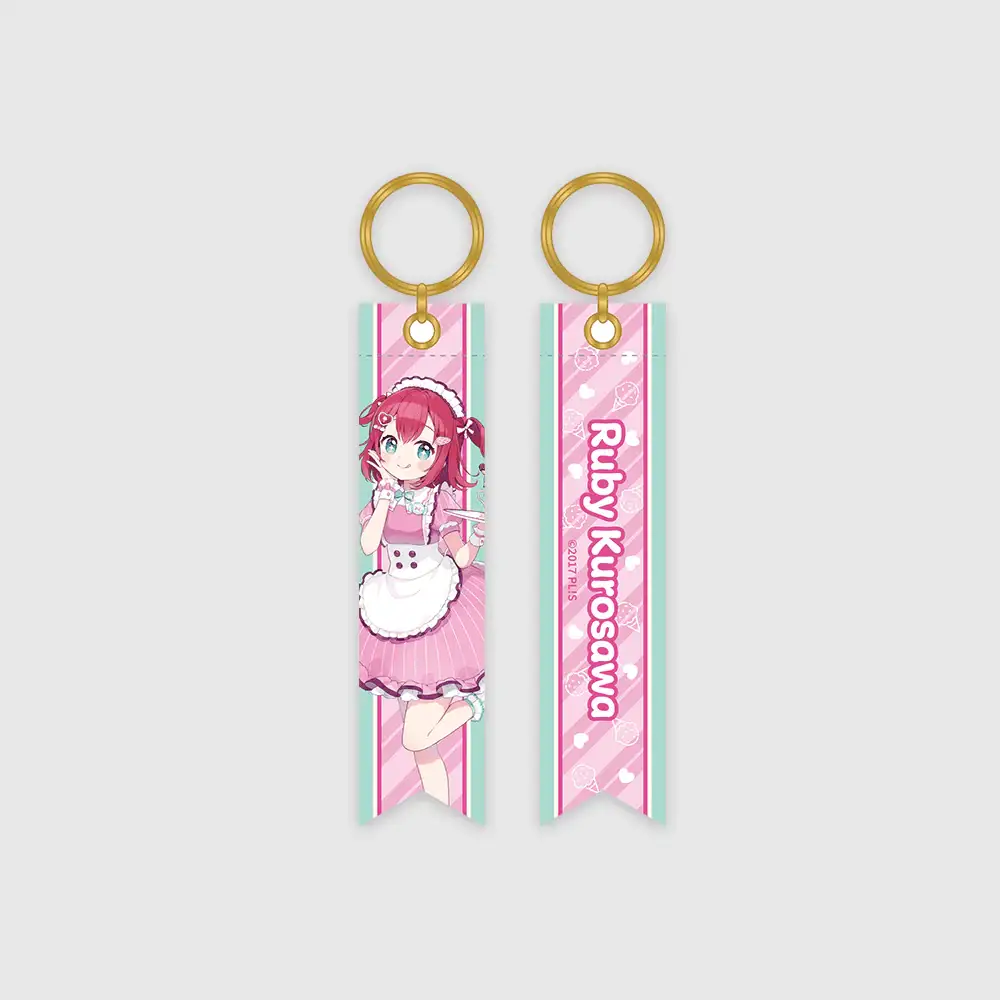 Love Live! x ANIPLUS - AiScReam presents TOPPING LIVE Ribbon Keychain (Kurosawa Ruby)