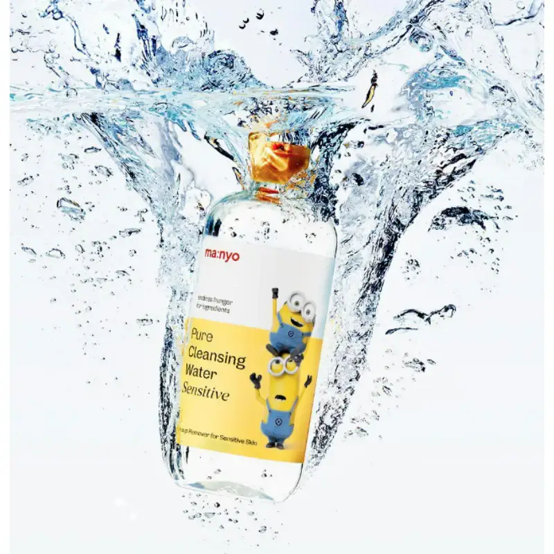 Manyo Factory x Minions - Pure Cleansing Water Sensitive 500ml Double Plan - Image 3