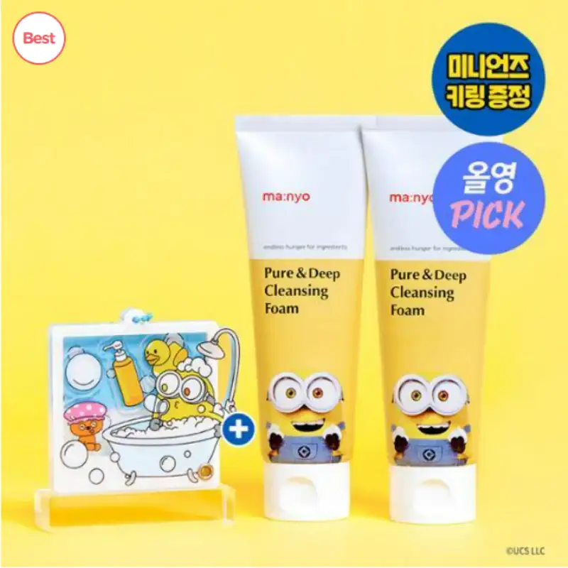 Manyo Factory x Minions - Pure & Deep Cleansing Foam 120ml 1+1 Plan
